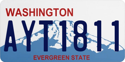 WA license plate AYT1811