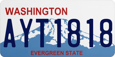 WA license plate AYT1818