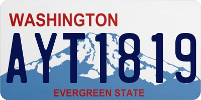 WA license plate AYT1819