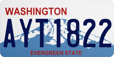 WA license plate AYT1822