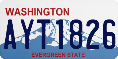 WA license plate AYT1826