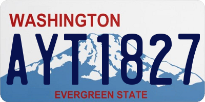 WA license plate AYT1827