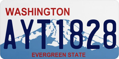 WA license plate AYT1828