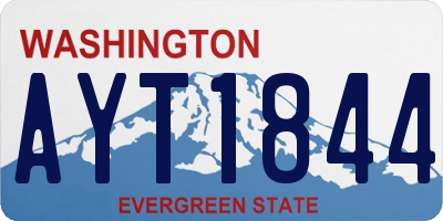 WA license plate AYT1844