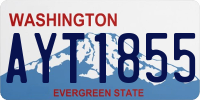 WA license plate AYT1855