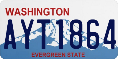 WA license plate AYT1864