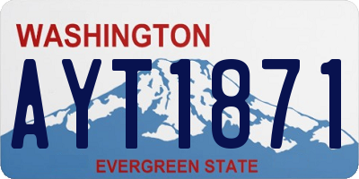 WA license plate AYT1871