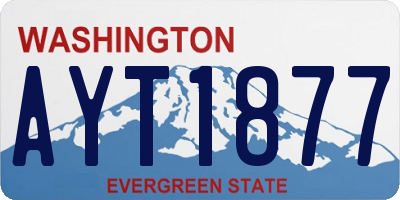 WA license plate AYT1877