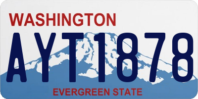 WA license plate AYT1878