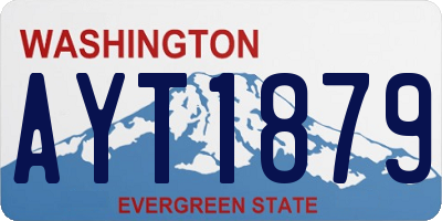 WA license plate AYT1879