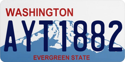 WA license plate AYT1882