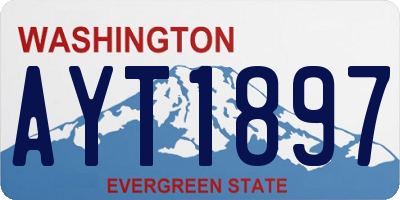 WA license plate AYT1897