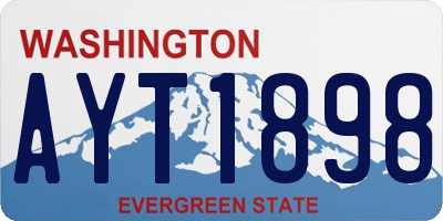 WA license plate AYT1898