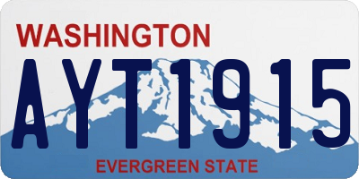 WA license plate AYT1915