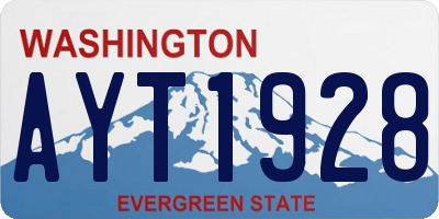 WA license plate AYT1928