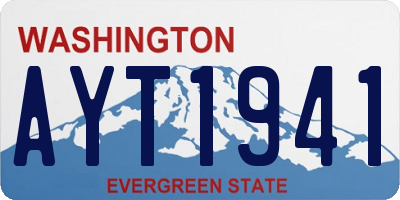 WA license plate AYT1941