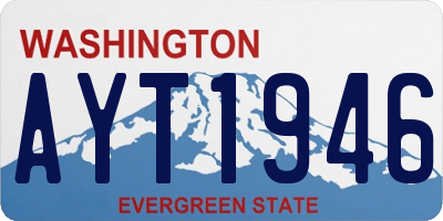 WA license plate AYT1946