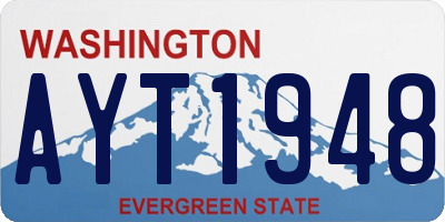 WA license plate AYT1948