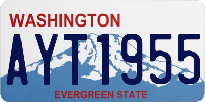 WA license plate AYT1955