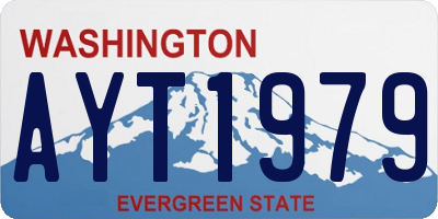 WA license plate AYT1979