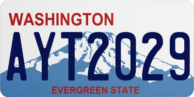 WA license plate AYT2029