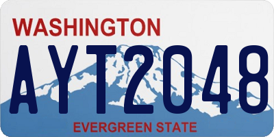 WA license plate AYT2048