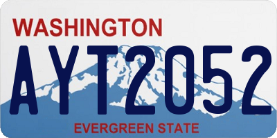WA license plate AYT2052