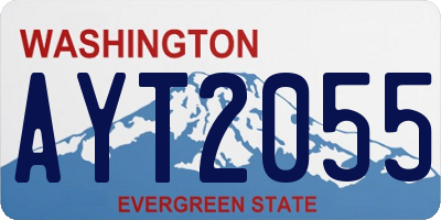WA license plate AYT2055