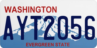 WA license plate AYT2056