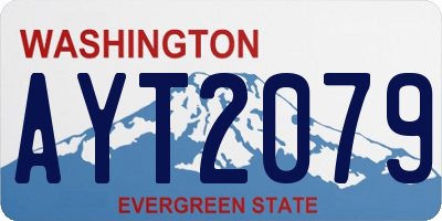 WA license plate AYT2079