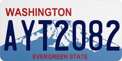 WA license plate AYT2082