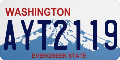 WA license plate AYT2119
