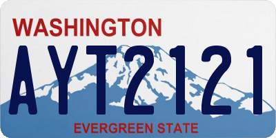 WA license plate AYT2121