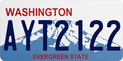 WA license plate AYT2122