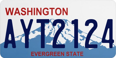 WA license plate AYT2124