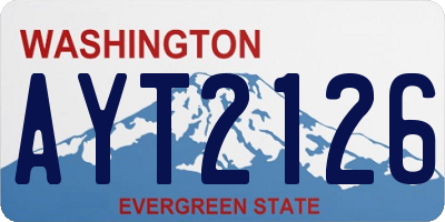 WA license plate AYT2126