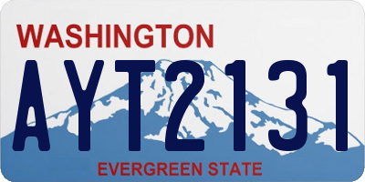 WA license plate AYT2131