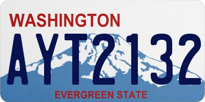 WA license plate AYT2132