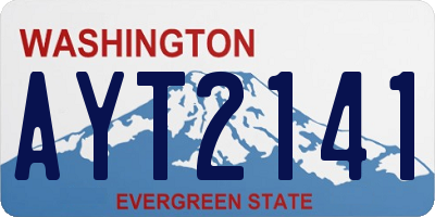 WA license plate AYT2141