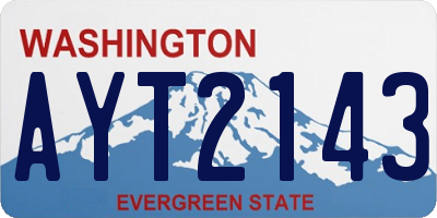 WA license plate AYT2143