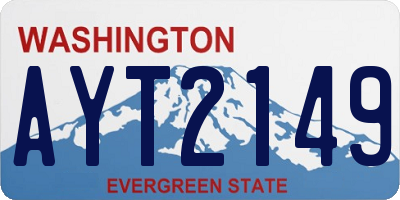 WA license plate AYT2149