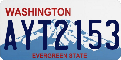 WA license plate AYT2153