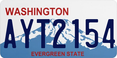 WA license plate AYT2154