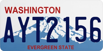 WA license plate AYT2156