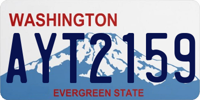 WA license plate AYT2159