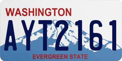 WA license plate AYT2161