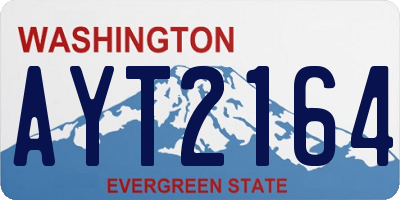 WA license plate AYT2164