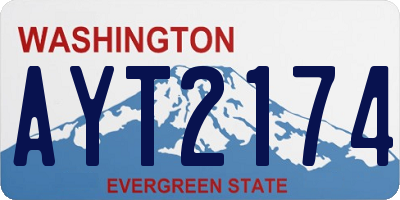 WA license plate AYT2174