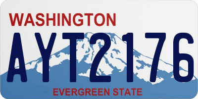 WA license plate AYT2176