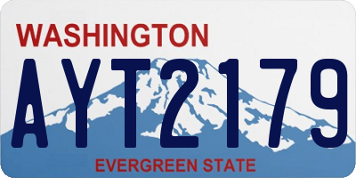 WA license plate AYT2179